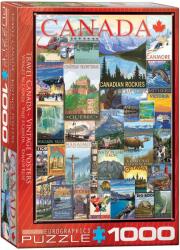 EUROGRAPHICS - Puzzle Travel Canada Vintage Posters - 1 000 piese
