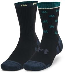 Under Armour Perf Cotton Nov 2pk Mid M | Unisex | Șosete | Negru | 1379534-002