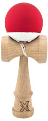 Flippy Kendama X Originala, Profesionala, Flippy, din Lemn, Rubber Grip, 18 cm, Rosu Alb (teo-162286)