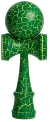 Flippy Kendama Crack, Flippy, din Lemn, 18 cm, +14 Ani, Diametru Bila 6 cm, Model Crapat, Verde (teo-161947)