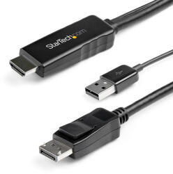 StarTech HD2DPMM2M video átalakító kábel 2 M HDMI A-típus (Standard) DisplayPort Fekete (HD2DPMM2M)