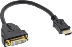 InLine 17670I video átalakító kábel 0, 2 M HDMI A-típus (Standard) DVI-D Fekete (17670I)