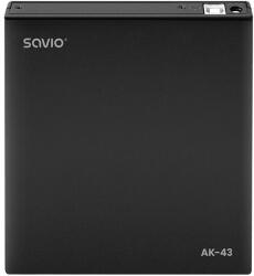 SAVIO AK-43 optical disc External Slim drive DVD±R/RW CD±R/RW Black DVD±RW Fekete (AK-43)