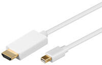 Goobay 1m Mini DisplayPort / HDMI Cable Fehér (52860)
