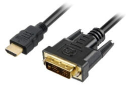 Sharkoon 1m, HDMI/DVI-D Fekete (4044951017324)