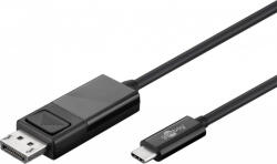 Goobay 79295 video átalakító kábel 1, 2 M USB C-típus DisplayPort Fekete (79295)