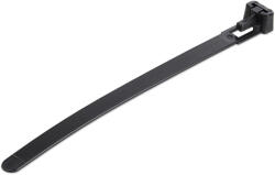 StarTech CBMZTRB5BK vezetékkötegelő Kioldható kötegelő Nejlon, Műanyag Fekete 100 db (CBMZTRB5BK)