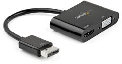 StarTech DP2VGAHD20 video átalakító kábel DisplayPort HDMI + VGA (D-Sub) Fekete (DP2VGAHD20)