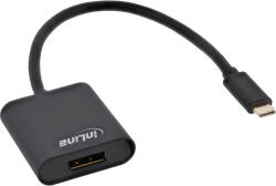 InLine 64102B video átalakító kábel 0, 2 M USB C-típus DisplayPort Fekete (64102B)