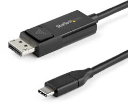 StarTech CDP2DP2MBD video átalakító kábel 2 M USB C-típus DisplayPort Fekete (CDP2DP2MBD)