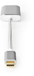 Nedis CCTB64480AL02 video átalakító kábel 0, 2 M USB C-típus DisplayPort Ezüst (CCTB64480AL02)