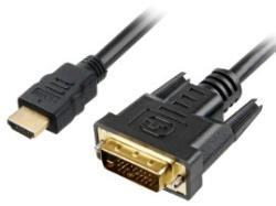 Sharkoon 1m, HDMI/DVI-D Fekete (4044951017331)