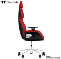 Thermaltake Gaming-Stuhl ARGENT E700 Storm Black Houndstooth Fabric (rot/schwarz, Design by Studio F. A. Porsche) (GGC-ARG-RBLFDL-01)