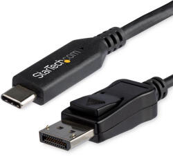 StarTech CDP2DP146B video átalakító kábel 1, 8 M USB C-típus DisplayPort Fekete (CDP2DP146B)
