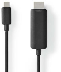 Nedis CCGL64655BK10 video átalakító kábel 1 M USB C-típus HDMI Fekete (CCGL64655BK10) - compzone