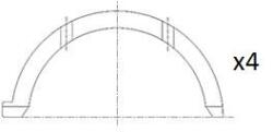 FAI AutoParts Saiba distantier, arbore cotit FAI AutoParts BT3005-STD (BT3005-STD)