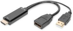 ASSMANN AK-330101-002-S video átalakító kábel 0, 2 M HDMI A-típus (Standard) HDMI + USB Fekete (AK-330101-002-S)