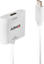 Lindy 43339 video átalakító kábel 0, 1 M USB C-típus HDMI Fehér (43339)