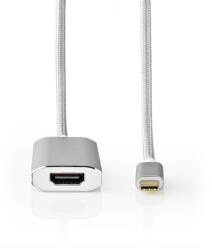 Nedis CCTB64680AL20 video átalakító kábel 2 M HDMI A-típus (Standard) USB C-típus Ezüst (CCTB64680AL20)
