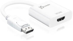 j5create JDA158 DisplayPort to 4K HDMI Active Adapter 0, 16 M Fehér (JDA158-N) - compzone