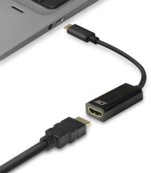 ACT AC7305 video átalakító kábel 0, 15 M USB C-típus HDMI A-típus (Standard) Fekete (AC7305) - compzone