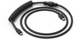 Glorious Gaming Coiled Fekete 1, 37 M (GLO-CBL-COIL-BLACK)