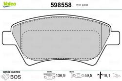 VALEO set placute frana, frana disc VALEO 598558 (598558)