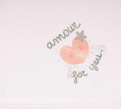 ASTI Textil tetra pelenka szivecskés mintával 70x70cm