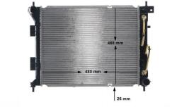 MAHLE Radiator, racire motor MAHLE BEHR CR 2104 000S (CR 2104 000S)