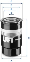 UFI Filtru ulei UFI 23.615. 00 (23.615.00)