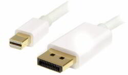 StarTech - 1 m-es (3 láb) Mini DisplayPort - DisplayPort 1.2 kábel - MDP2DPMM1MW (MDP2DPMM1MW)