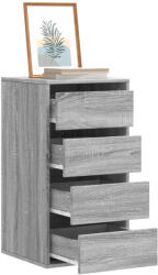 vidaXL szürke sonoma színű szerelt fa fiókos sarokszekrény 40x41x76 cm (852866) - valora