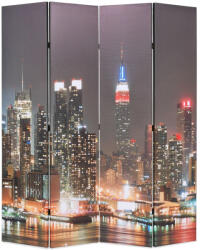 vidaXL Éjszakai New York mintás paraván 160 x 170 cm (245862)