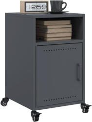 vidaXL 2 db antracitszürke acél éjjeliszekrény 36x39x59 cm (846721)