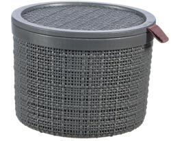  Curver Jute doboz kerek 2L szürke (610913)