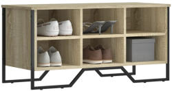 vidaXL sonoma tölgy színű szerelt fa cipőszekrény 90 x 38 x 45, 5 cm (848640)