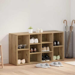 vidaXL Cipőpad polcokkal kézműves tölgy 103 x 30 x 54.5 cm Faanyag (875159)