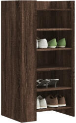 vidaXL barna tölgy színű szerelt fa cipőszekrény 52 x 37, 5 x 100 cm (848450)