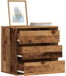 vidaXL antik fa színű szerelt fa fiókos sarokszekrény 60 x 41 x 58 cm (852850)