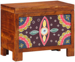 vidaXL Büfék és Oldalszekrények Barna, Többszínű Tömör fa Közepes (4016524)