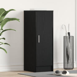 vidaXL Cipőszekrény Fekete Tölgy 32x35x92 cm Mérnöki Fa (862685)