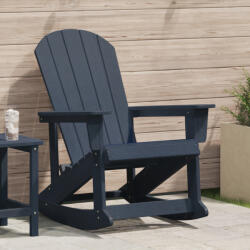 vidaXL Tengerészkék Adirondack hintaszék 73.5x92x90 cm HDPE (42006626)