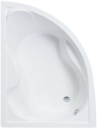 Favorit SIESTA L aszimmetrikus szaniter akril kád BALOS - előlappall- állvánnyal - 150 x 100 cm (GVAL320B)