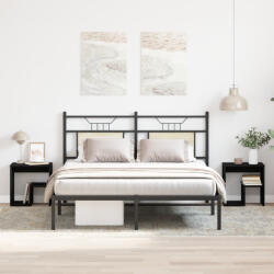 vidaXL 2 db Éjjeli szekrény Fekete Tölgy 40x30x40 cm Mérnöki fa (862616)