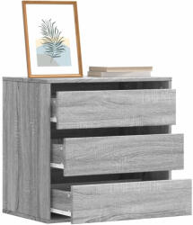 vidaXL szürke sonoma színű szerelt fa fiókos sarokszekrény 60x41x58 cm (852848)