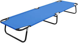 vidaXL kék összecsukható acél napozóágy (47754)