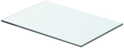 vidaXL Átlátszó üvegpolc 40x20 cm (243814)