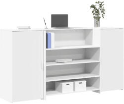 vidaXL recepciós pult fehér 200x50x103, 5 cm szerelt fa (3324178)