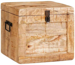 vidaXL Tároló Doboz tárolóval zárral tömör mangófa (4104569)