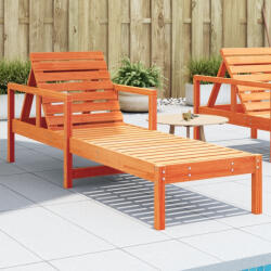 vidaXL viaszbarna tömör fenyő napozóágy 199, 5 x 62 x 55 cm (844642)
